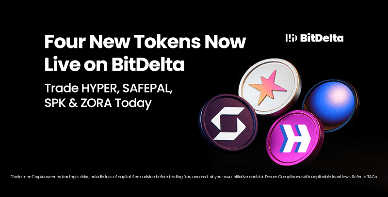BitDelta Lists HYPER, SAFEPAL, SPK, & ZORA