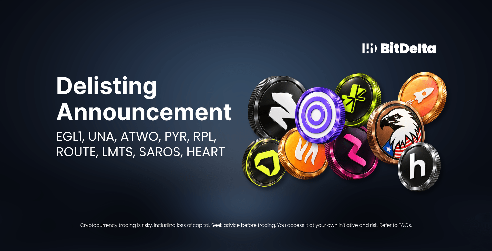Delisting 9 Tokens