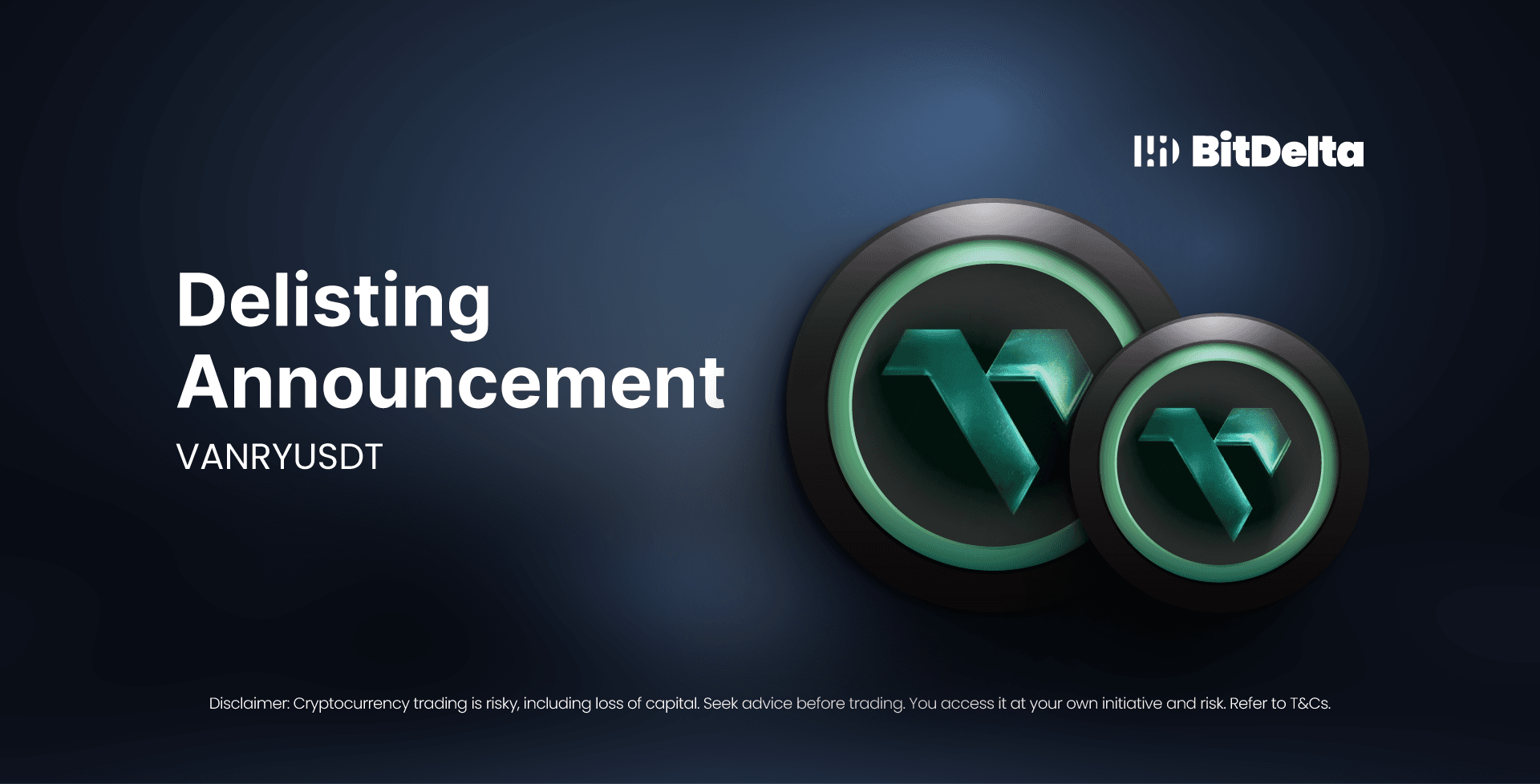 delisting annoucement