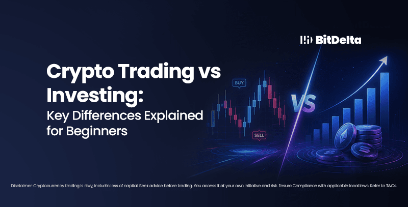 crypto trading vs investing